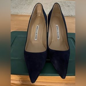 Manolo Blahnik Suede Heel